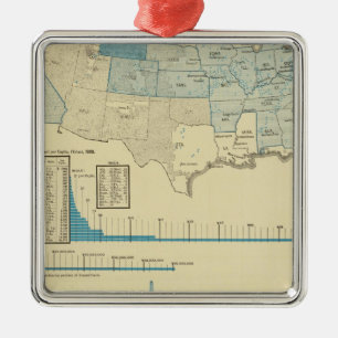 Coal mining regions metal tree decoration