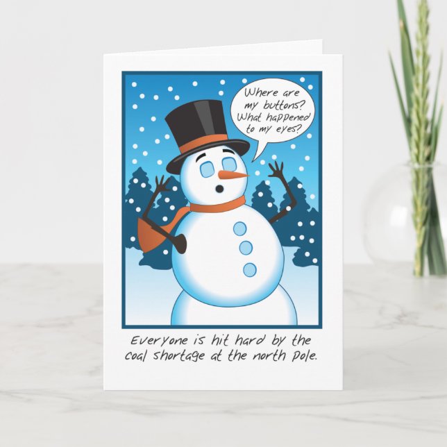 Coal Shortage Holiday Card (Front)