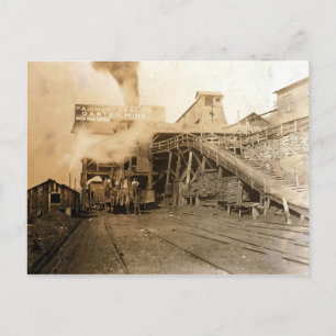 Coal tipple at Gaston mine Postcard