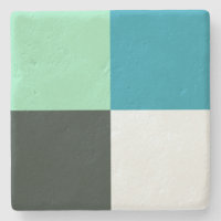 Coal White Teal Green Aqua Blue Modern Pattern