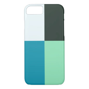 Coal White Teal Green Blue Aqua Turquoise Case-Mate iPhone Case