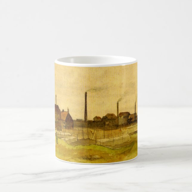 Coalmine in the Borinage by Vincent van Gogh Coffee Mug (Center)
