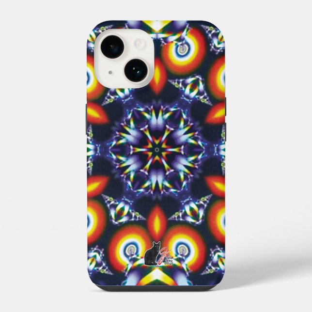 Coals Kaleidoscope iPhone Case (Back)