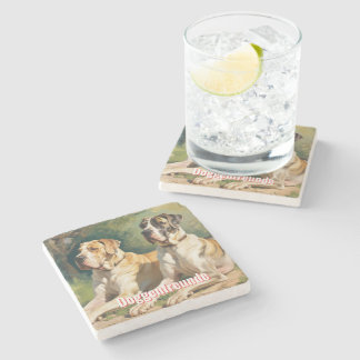 Coarse friends coaster marble for friends