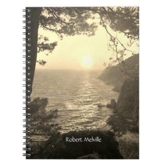 Coast, evening light notebook