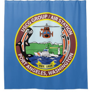 Coast Guard Air Station Port Angeles Shower Curtain