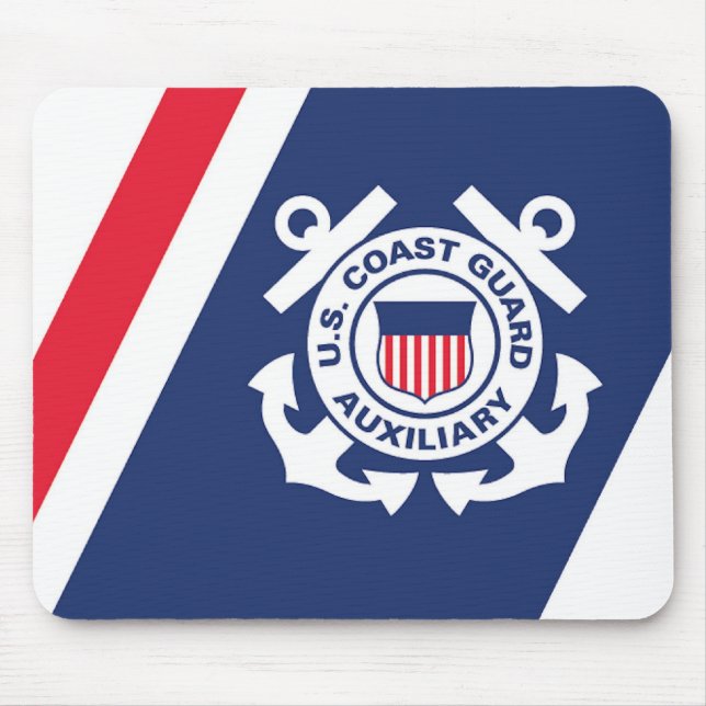 Coast Guard Auxiliary Mose Pad Mouse Pad (Front)