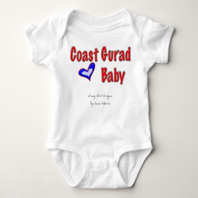 Coast Guard Baby Baby Bodysuit (Front)