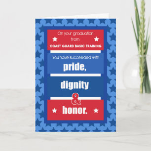 Coast Guard Basic Training Graduation Congratulati Card