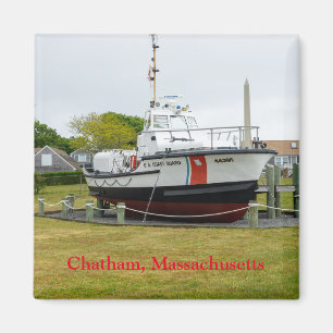 Coast guard boat Chatham Massachusetts Magnet