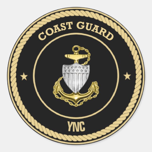 Coast Guard Chief Custom Sticker (Front)