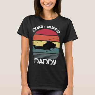 coast guard daddy dad retro vintage gift for him T-Shirt