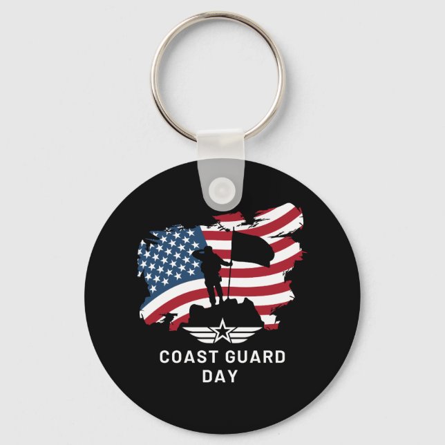 Coast guard day army key ring (Front)