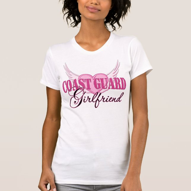 Coast Guard Girlfriend Wings T-Shirt (Front)