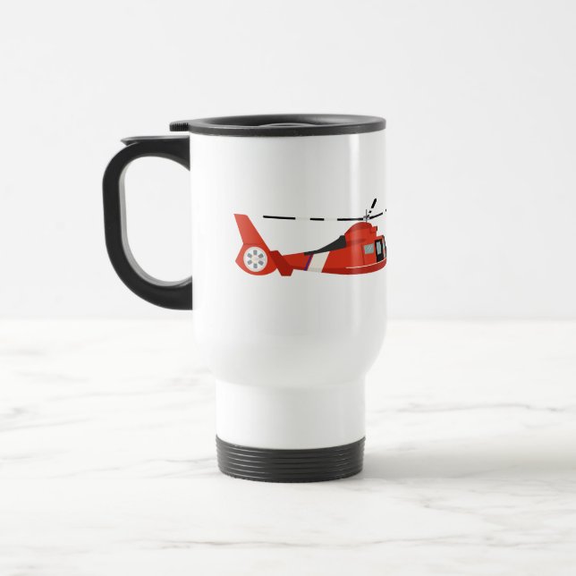 Coast Guard Helicopter Travel Mug (Left)