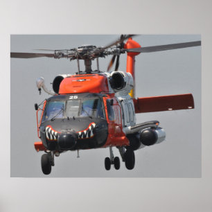 Coast Guard HH60 Jayhawk Helicopter Poster