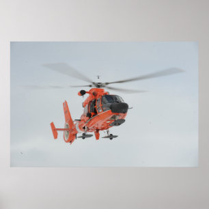 Coast Guard HH-65 Dolphin Helicopter Poster