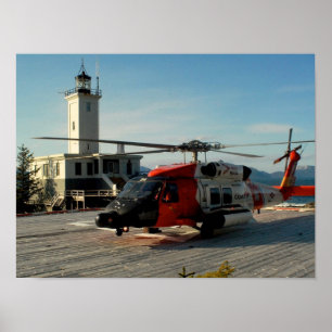 Coast Guard MH-60 Jayhawk Helicopter Poster
