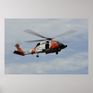 Coast Guard MH-60 Jayhawk Helicopter Poster