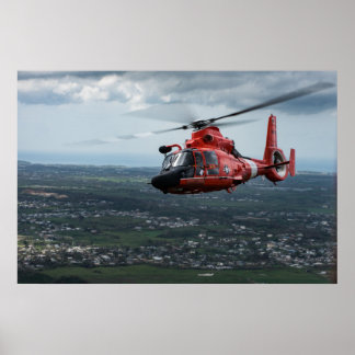 Coast Guard MH-65 Dolphin Helicopter Poster
