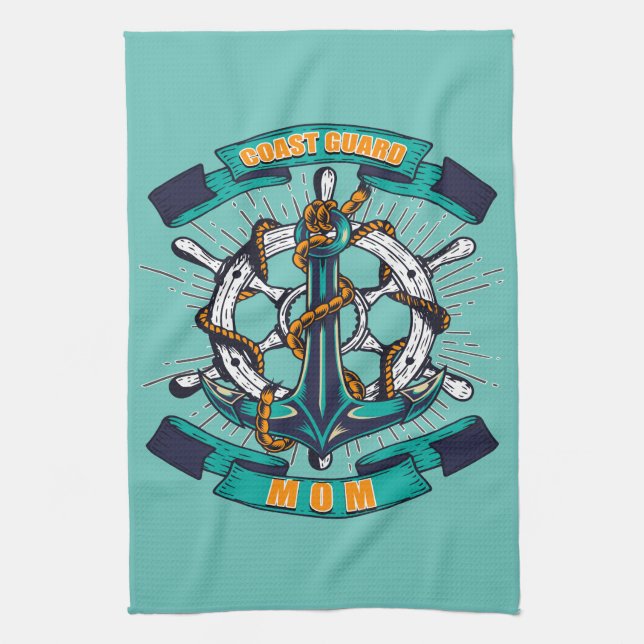 Coast Guard Mum Tea Towel (Vertical)