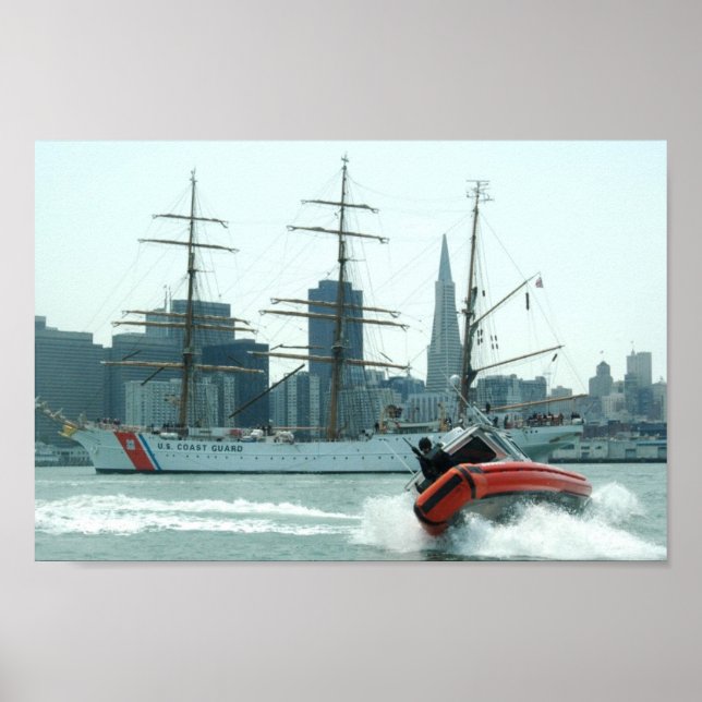 Coast Guard Response Boat & Cutter Eagle Poster (Front)