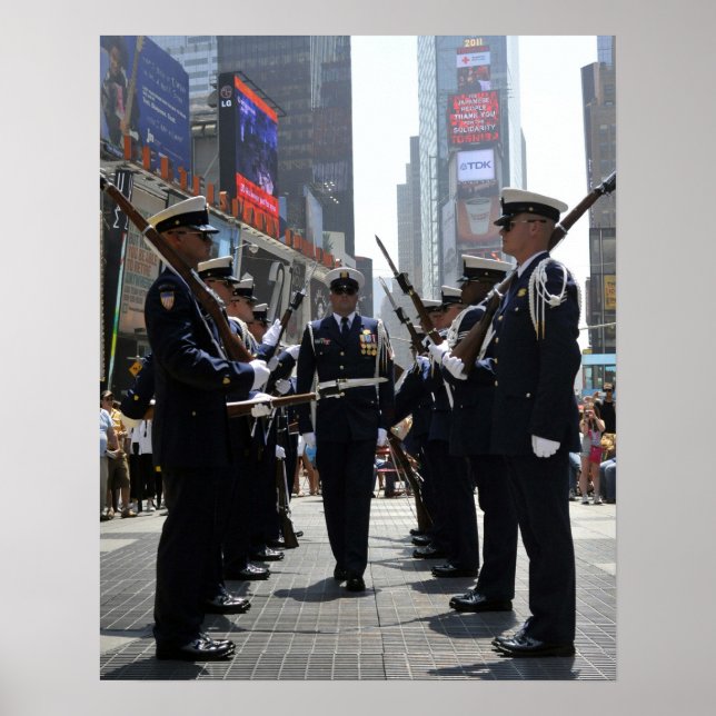 Coast Guard Silent Drill Team Poster (Front)
