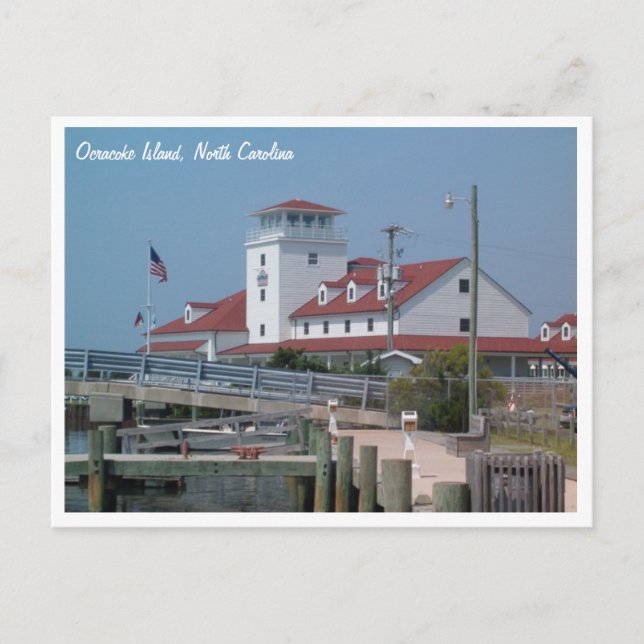 Coast Guard Station Ocracoke Island NC Postcard (Front)