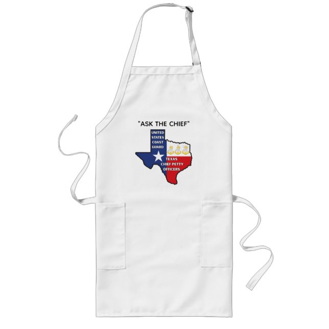 Coast Guard Texas Chief Petty Officers Shirt Long Apron (Front)