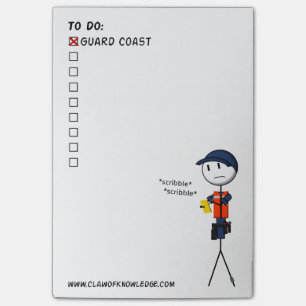 Coast Guard To-Do List Post-it Notes