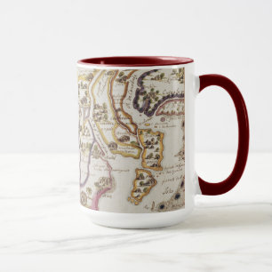 Coast of Africa and the River Gambia 1622 Mug