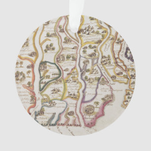 Coast of Africa and the River Gambia   1622 Ornament