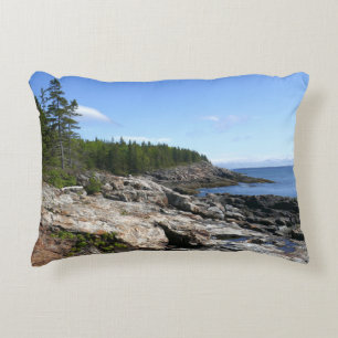Coast of Bar Island at Acadia National Park Decorative Cushion