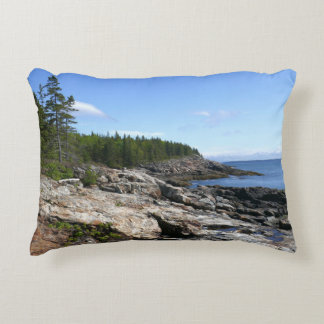 Coast of Bar Island at Acadia National Park Decorative Cushion