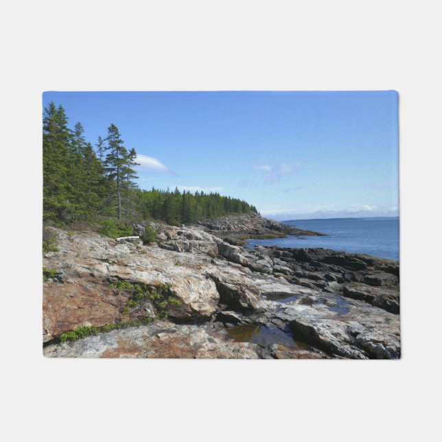 Coast of Bar Island at Acadia National Park Doormat (Front)