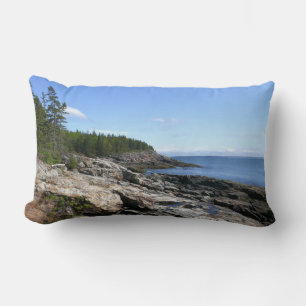 Coast of Bar Island at Acadia National Park Lumbar Cushion
