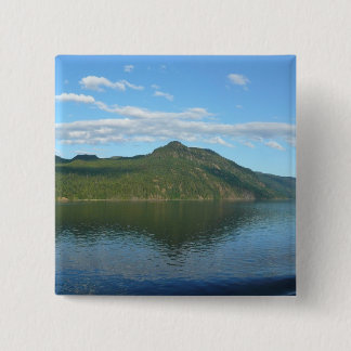 Coast of British Columbia in Scenic Canada 15 Cm Square Badge
