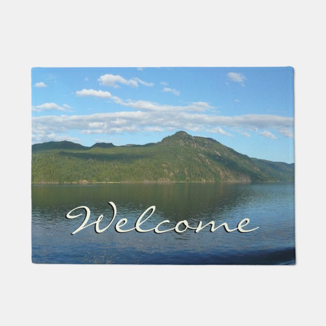 Coast of British Columbia in Scenic Canada Doormat (Front)