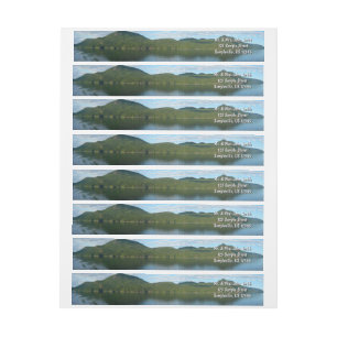 Coast of British Columbia in Scenic Canada Wrap Around Label