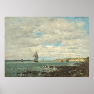 Coast of Brittany - Eugène Boudin Fine Art Poster