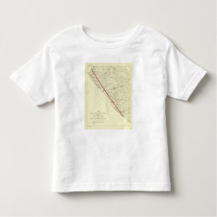 Coast of California showing San Andreas Rift Toddler T-Shirt