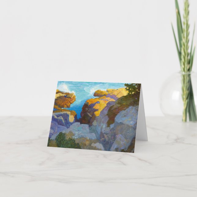 Coast of Maine by Newell Convers Wyeth Thank You Card (Front)