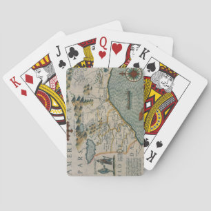 Coast of North Carolina, detail of the map titled Playing Cards
