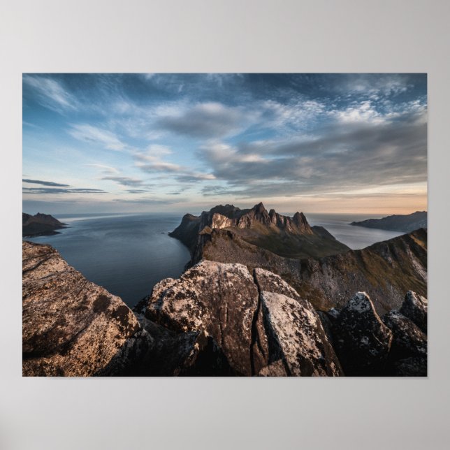 Coast of Norway Landscape Photo Poster (Front)