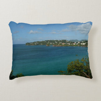 Coast of St. Lucia Caribbean Vacation Photo Decorative Cushion