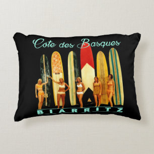 Coast of the Biarritz Basques Decorative Cushion