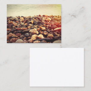 coast pebbles stones business card