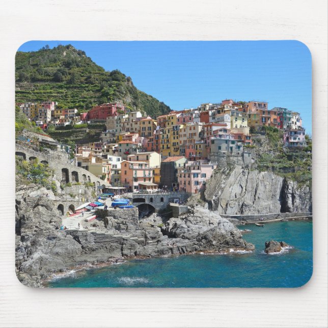 Coast, Sea, Village Mouse Pad (Front)