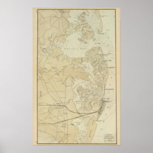 Coast section Tuckerton to Absecon Beach Chart Map