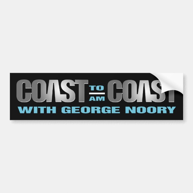 Coast To Coast AM Bumper Sticker (Front)